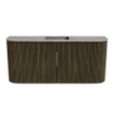 Mondiaz JOYA-DLUX 93.2cm toiletmeubel - ronding links en rechts kleur Shadow - Wastafel FAYE positie Midden Zonder kraangat kleur Oza. SW1425080