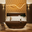 MONDIAZ HOLM Baignoire îlot - 180x85cm - rouille SW491476