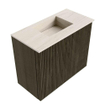 Mondiaz JOYA-DLUX 50cm toiletmeubel - kleur Shadow - Wastafel FAYE positie Midden Zonder kraangat kleur Meli. SW1424860