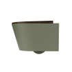MONDIAZ LAVIE WC suspendu - 36x53cm - sans bride - Rust (marron) - softclose - quick-release - abattant WC - Army (vert) SW1208696