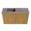 Mondiaz JOYA-DLUX 70cm meuble de toilette - couleur Chêne - Vasque FAYE position Gauche Sans trou de robinet couleur Oza. SW1424082