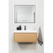 Eurom Sani 400 Mirror Panneau infrarouge avec miroir - 80x70cm - Éclairage LED - WiFi - 400 watts - noir mat SW1225234