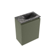 MONDIAZ TURE-DLUX Meuble toilette - 40cm - Army - EDEN - vasque Lava - position droite - 1 trou de robinet SW1103672