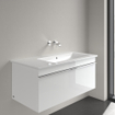 Villeroy & Boch Venticello Lavabo pour meuble avec lavabo droite 100x50cm sans trou pour robinetterie avec trop plein blanc 1025136