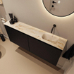 MONDIAZ TURE-DLUX Meuble toilette - 120cm - Urban - EDEN - vasque Frappe - position droite - sans trou de robinet SW1102635