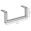 Differnz porte-serviettes 50 x 14 cm chromé SW705382