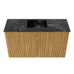 Mondiaz JOYA-DLUX Meuble de toilette 70cm - couleur Oak - Vasque FAYE position Milieu Sans trou de robinet couleur Lava SW1422030