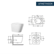 FugaFlow Efficiente Anta Toilet Wandclosetpack - diepspoel - rimless - 36.3x51.7cm - softclose - zitting - glans wit SW890151
