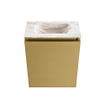 MONDIAZ TURE-DLUX Meuble de toilettes 40 cm Oro. EDEN lavabo Frappe position milieu. Sans trou de robinet. SW1102872