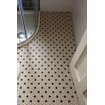 La Mosaic Factory London carreau mosaïque - 26x30cm - carrelage mural et de sol - Hexagone/Hexagone - Porcelaine Blanc + Noir Mat SW258555