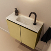 MONDIAZ TURE-DLUX Meuble de toilettes 60 cm Oro. Lavabo EDEN Ostra position milieu. Avec 1 trou de robinet. SW1104942