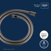 GROHE Silverflex Doucheslang - 125cm - glad - hard graphite SW98821