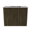 Mondiaz JOYA-DLUX Meuble de salle de bains 50cm - couleur Shadow - Vasque FAYE position Milieu Sans trou de robinet couleur Sombra. SW1425181