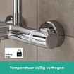 Hansgrohe Croma select s 280 showerpipe met badthermostaat chroom SW73191