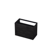 INK Wastafelonderkast - 90x45x65cm - 2 lades - push to open - met rechte opdekfronten - MFC - Houtskool eiken SW352537