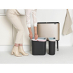 Brabantia Bo Touch Bin Poubelle - 11+23 litres - 2 seau intérieur en plastiques - metallic gold SW1117513