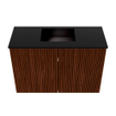 Mondiaz JOYA 60cm meuble de toilette - couleur Ruby - Lavabo FAYE position Milieu 1 trou de robinet couleur Urban. SW1421828