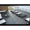 Terravito Velaro buitentegel - 60x60cm - gerectificeerd - Betonlook - Antracite mat (antraciet) SW1120141