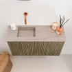 Mondiaz JOYA-DLUX Meuble de toilette 70cm - couleur Dusk - Lavabo FAYE position Gauche Sans trou de robinet couleur Saba SW1426275