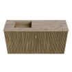 Mondiaz JOYA-DLUX Meuble de salle de bains - 80cm - couleur Dusk - Vasque FAYE position Gauche Sans trou de robinet couleur Arena SW1425743