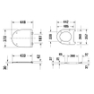 Duravit DuraStyle Basic WC-zitting 37.3x43x4.3cm met softclose Kunststof wit Glanzend SW54216