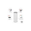 Brabantia Touch Bin Afvalemmer - 30 liter - kunststof binnenemmer - wit SW1117309