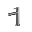 FugaFlow Eccelente Pietra ensemble de lavabo - 38x7x24cm - 1 trou de robinet - céramique - robinet de lavabo gunmetal - blanc brillant SW1469023