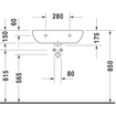 Duravit D-code lavabo 60x46cm 1 trou de robinet sans trop-plein blanc 0295814