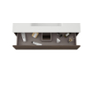 Saniclass Chaci Plus Badkamermeubelset - 100x46x86cm - topblad - zonder kraangat - 3 lades - noten mat SW926334