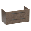BRAUER Trust wastafelonderkast 100 excl. opbouwgrepen 2 softclose lades en 1 sifon uitsparing - Erosion SW1203894