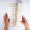 La Mosaic Factory Amsterdam carreau mosaïque - 32,2x32,2cm - carrelage mural et de sol - Carré - Verre Rose Clair brillant SW62157