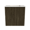 Mondiaz JOYA-DLUX Meuble de salle de bains 40cm - couleur Shadow - Vasque FAYE position Milieu Sans trou de robinet couleur Ostra. SW1422951