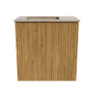 Mondiaz JOYA-DLUX Meuble de toilette 40cm - couleur Oak - Vasque FAYE position Gauche Sans trou de robinet couleur Saba. SW1424142
