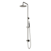 Hotbath Cobber M438 ensemble de douche de tête avec inverseur et flexible de douche 150cm avec douche de tête ronde 20cm douchette barre nickel brossé SW230055