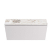 MONDIAZ TURE-DLUX 100cm meuble de toilettes Cale. EDEN lavabo Frappe position gauche. Avec 1 trou de robinet. SW1102696