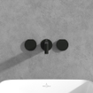 Villeroy & Boch Dawn ensemble de robinet à 3 trous - noir mat SW974328