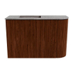Mondiaz JOYA-DLUX 61.6cm toiletmeubel - ronding rechts kleur Ruby - Wastafel FAYE positie Links 1 kraangat kleur Oza. SW1425528