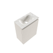 MONDIAZ TURE-DLUX Meuble de WC 40 cm Linen. Lavabo EDEN Ostra position centrale. Sans trou de robinet. SW1104897