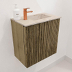 Mondiaz JOYA-DLUX Meuble de toilette 40cm - couleur Dusk - Vasque FAYE position Droite 1 trou de robinet couleur Frappe SW1426218