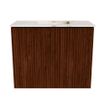 Mondiaz JOYA-DLUX 50cm toiletmeubel - kleur Ruby - Wastafel FAYE positie Midden Zonder kraangat kleur Frappe. SW1423465