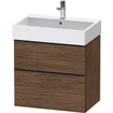 Duravit D-neo Meuble sous vasque 68.4x44.2x62.5cm 1 tiroir Noyer (foncé) mat SW641014