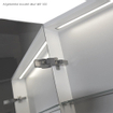 BRAUER Dual Armoire de toilette 100x70x15cm avec éclairage LED indirect 2 portes Blanc brillant SW242129