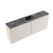 MONDIAZ TURE-DLUX Meuble WC 120 cm Linen. Lavabo EDEN Lava position centrale. Sans trou de robinet. SW1103887