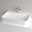 Villeroy & Boch Finion Lavabo à poser face inférieure meulée 60x47cm avec 1 trou pour robinetterie ceramic+ sans trop-plein blanc SW106474