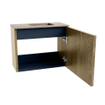 Mondiaz JOYA-DLUX 50cm toiletmeubel - kleur Dusk - Wastafel FAYE positie Rechts 1 kraangat kleur Saba. SW1426040