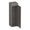 BRAUER Joy Wavy Armoire haute - 120x35x35cm - 1 porte - ouverture à droite - sans poignée - taupe mat SW1201292