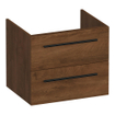 BRAUER Trust wastafelonderkast 60 excl. opbouwgrepen 2 softclose lades en 1 sifon uitsparing - Forest Cacao SW1204039