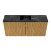 Mondiaz JOYA-DLUX 90cm meuble de toilette - couleur Chêne - Vasque FAYE position Milieu Sans trou de robinet couleur Lava. SW1422041