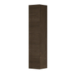 INK Badkamerkast - 36x37x169cm - 1 deur - verticaal gefreesd - massief eiken - charcoal SW693479