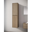 Looox Wood collection Wood hoge kast 2 dr push open -softclose 170x40x30cm eiken - old grey SW546719